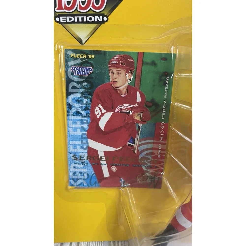 1995 Kenner Starting Lineup Sergei Federov Detroit Red Wings NHL Figure VTG